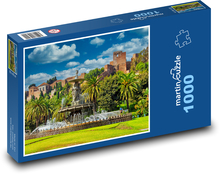 Fountain under the Alcazaba fortress Puzzle 1000 pieces - 60 x 46 cm