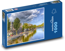 Holandsko - Amsterodam Puzzle 1000 dílků - 60 x 46 cm