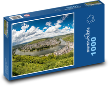 Panorama Cochem i rzeki Mozeli Puzzle 1000 elementów - 60x46 cm