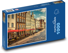 Deutschland - Lübeck, Cafés Puzzle 1000 Teile - 60 x 46 cm