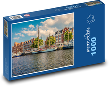 Prístav, Lübeck - Nemecko Puzzle 1000 dielikov - 60 x 46 cm 