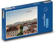 Panorama zabytkowego miasta Graz - Austria Puzzle 1000 elementów - 60x46 cm