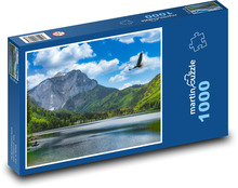 Jezero, hory, příroda Puzzle 1000 dílků - 60 x 46 cm