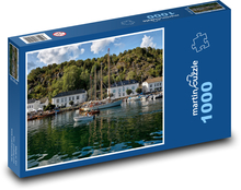 Prístav, lode Puzzle 1000 dielikov - 60 x 46 cm 