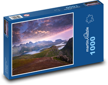 Hory, príroda, obloha Puzzle 1000 dielikov - 60 x 46 cm 