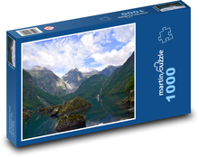 Berge, See, Natur Puzzle 1000 Teile - 60 x 46 cm