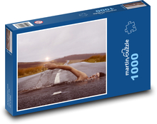 Cesta, plavec Puzzle 1000 dielikov - 60 x 46 cm 