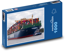 Kontenerowiec – kolos na wodzie Puzzle 1000 elementów - 60x46 cm