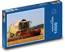 Combine harvester in the field Puzzle 1000 pieces - 60 x 46 cm
