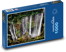 Vodopád, džungle Puzzle 1000 dílků - 60 x 46 cm