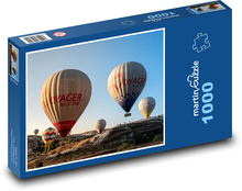 Hot air balloon flight Puzzle 1000 pieces - 60 x 46 cm 