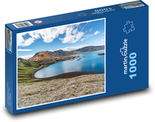 Hory, jezero, příroda Puzzle 1000 dílků - 60 x 46 cm