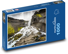 Wasserfälle in Island Puzzle 1000 Teile - 60 x 46 cm