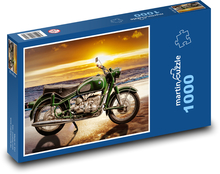 Motorcycle at sunset Puzzle 1000 pieces - 60 x 46 cm 