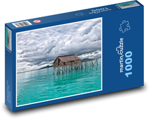 Malediven - Fischerdorf Puzzle 1000 Teile - 60 x 46 cm