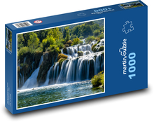 Chorvatsko - Plitvice Puzzle 1000 dílků - 60 x 46 cm