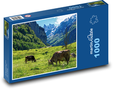 Rakúsko - Alpy Puzzle 1000 dielikov - 60 x 46 cm 