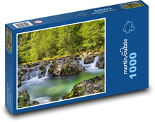 Rzeka w lesie Puzzle 1000 elementów - 60x46 cm