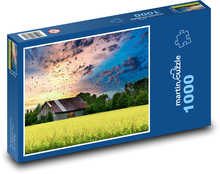 Pole, vtáky Puzzle 1000 dielikov - 60 x 46 cm 