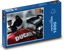 Mačiatko na motorke Puzzle 1000 dielikov - 60 x 46 cm 