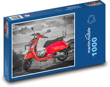 Skútr - Vespa Puzzle 1000 dílků - 60 x 46 cm