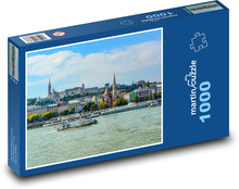 Stadt, Fluss Puzzle 1000 Teile - 60 x 46 cm