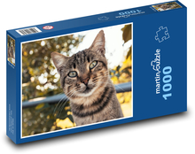 Katze im Garten Puzzle 1000 Teile - 60 x 46 cm