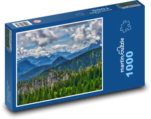 Mountains, trees Puzzle 1000 pieces - 60 x 46 cm 