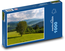 Baum, Birke, Wiese Puzzle 1000 Teile - 60 x 46 cm