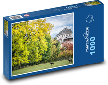 Park zamkowy Puzzle 1000 elementów - 60x46 cm