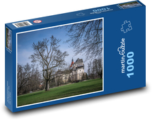 Drzewa w parku zimą Puzzle 1000 elementów - 60x46 cm