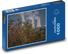 Dzika róża, elektrownia Puzzle 1000 elementów - 60x46 cm