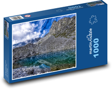 Jezero ve skále Puzzle 1000 dílků - 60 x 46 cm