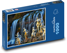 Taliansko - vodopád Caserta Puzzle 1000 dielikov - 60 x 46 cm 