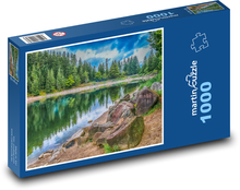 France, landscape, lake Puzzle 1000 pieces - 60 x 46 cm 
