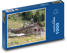 Kamenná chata Puzzle 1000 - 60x46 cm
