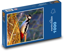 Vták - Ďateľ Puzzle 1000 dielikov - 60 x 46 cm 