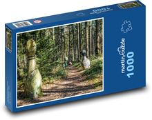 Lesná cesta, kolky Puzzle 1000 dielikov - 60 x 46 cm 