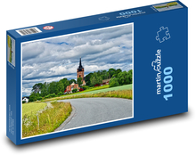 Dedina, vidiek Puzzle 1000 dielikov - 60 x 46 cm 