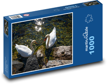 Swans on the river Puzzle 1000 pieces - 60 x 46 cm 