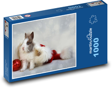 Králíček - trpasličí, vánoce Puzzle 1000 dílků - 60 x 46 cm