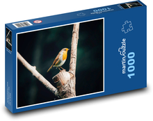 Rudzik - ptak, zwierzę Puzzle 1000 elementów - 60x46 cm