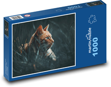 Cat - grass, rusty Puzzle 1000 pieces - 60 x 46 cm 