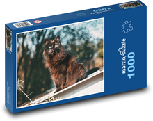 Katze - Haus, Tier Puzzle 1000 Teile - 60 x 46 cm