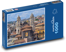 Veže - budovy, strechy Puzzle 1000 dielikov - 60 x 46 cm 