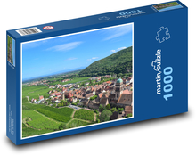 Vinice - Francie, budovy Puzzle 1000 - 60x46 cm