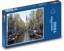Amsterdam - canals, Netherlands Puzzle 1000 pieces - 60 x 46 cm 