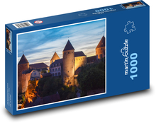Francúzsko, Semur - En-Auxois Puzzle 1000 dielikov - 60 x 46 cm 