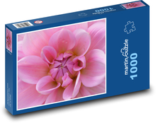 Ružový kvet dahlia Puzzle 1000 dielikov - 60 x 46 cm 