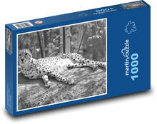 Leopard - kočka, zvíře Puzzle 1000 dílků - 60 x 46 cm